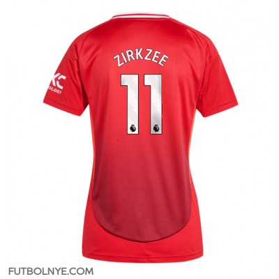 Camiseta Manchester United Joshua Zirkzee #11 Primera Equipación para mujer 2024-25 manga corta Camiseta Manchester United Joshua Zirkzee #11 Primera Equipación para mujer 2024-25 manga corta